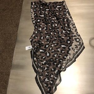Cabi 100% silk leopard print scarf!!!